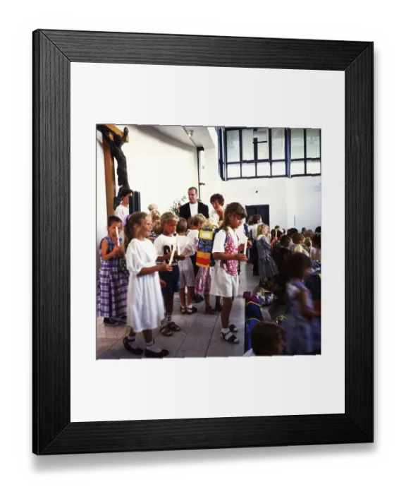 Framed Print : Arnum / Hemmingen: The enrolment of the first-year pupils on 05 Framed Print : Arnum / Hemmingen: The enrolment of the first-year pupils on 05