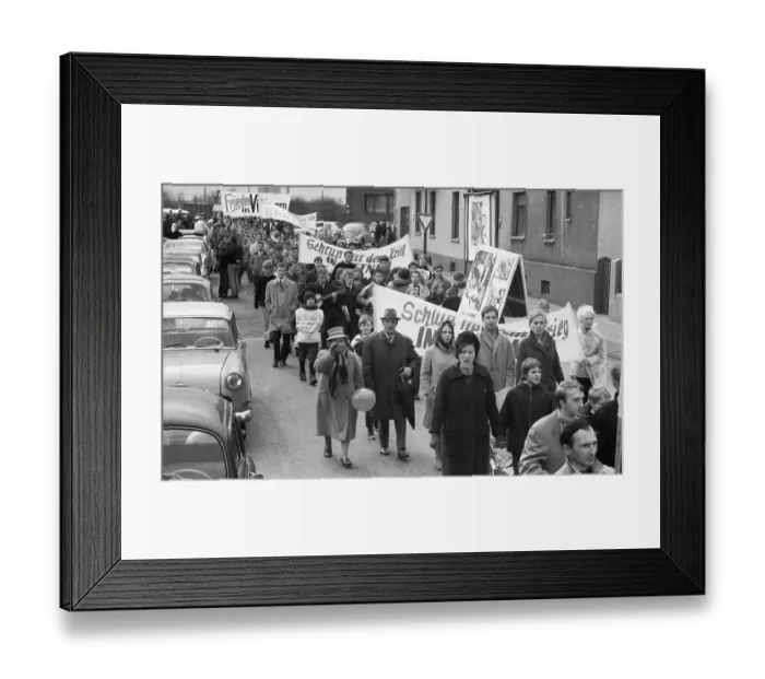 Framed Print : The Easter March 1968, Germany