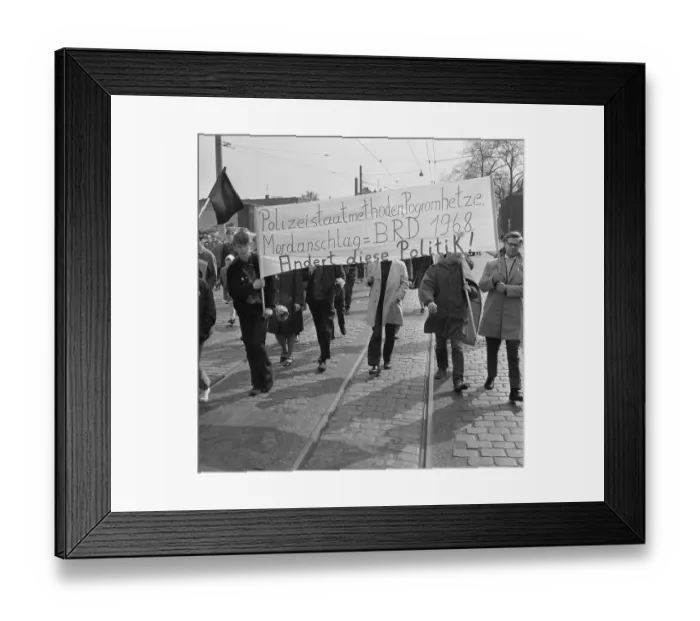 Framed Print : The Easter March 1968, Germany