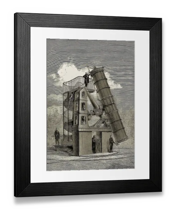 Framed Print : The great reflecting telescope Framed Print : The great reflecting telescope