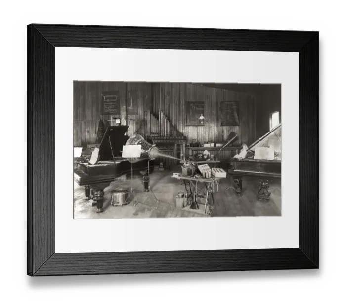 Framed Print : Edison's experimental development facility for the phonograph