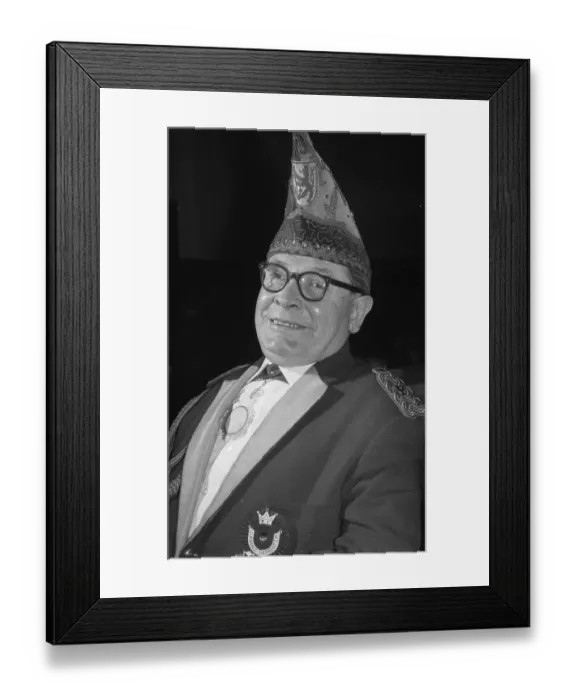 Framed Print : The carnival parade in 1966 in Cologne