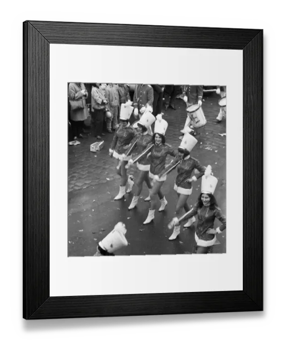 Framed Print : The carnival parade in 1966 in Cologne
