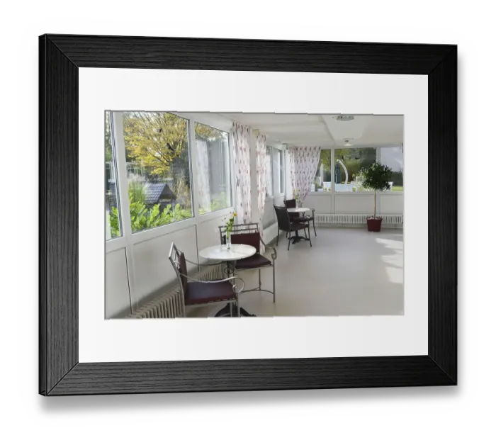 Framed Print : Exemplary care in old people's homes