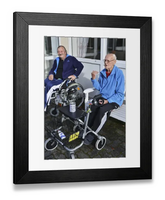 Framed Print : Exemplary care in old people's homes Framed Print : Exemplary care in old people's homes