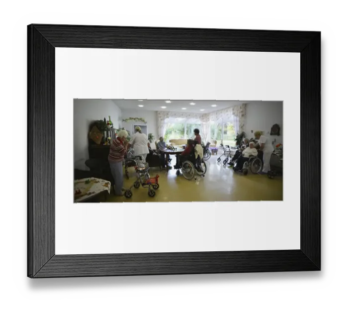 Framed Print : Exemplary care in old people's homes Framed Print : Exemplary care in old people's homes