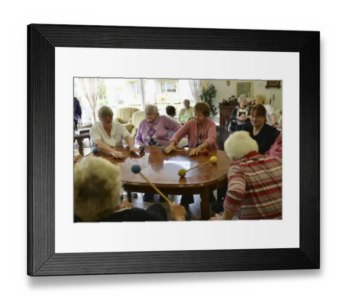Framed Print : Exemplary care in old people's homes Framed Print : Exemplary care in old people's homes