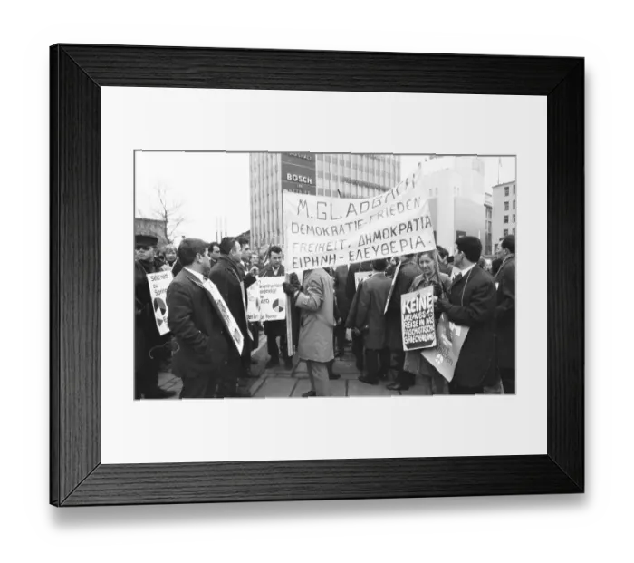 Framed Print : The Easter March 1969, here in Essen on 5 Framed Print : The Easter March 1969, here in Essen on 5