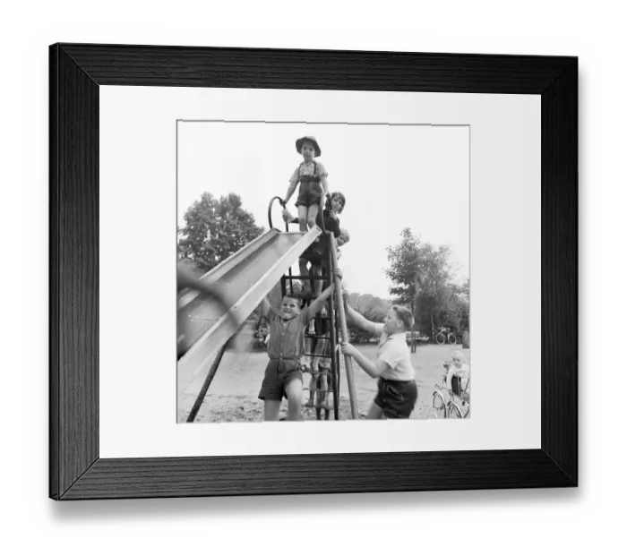 Framed Print : Children in the Ruhr area, here in the year 1966 in Leisure and Play Framed Print : Children in the Ruhr area, here in the year 1966 in Leisure and Play