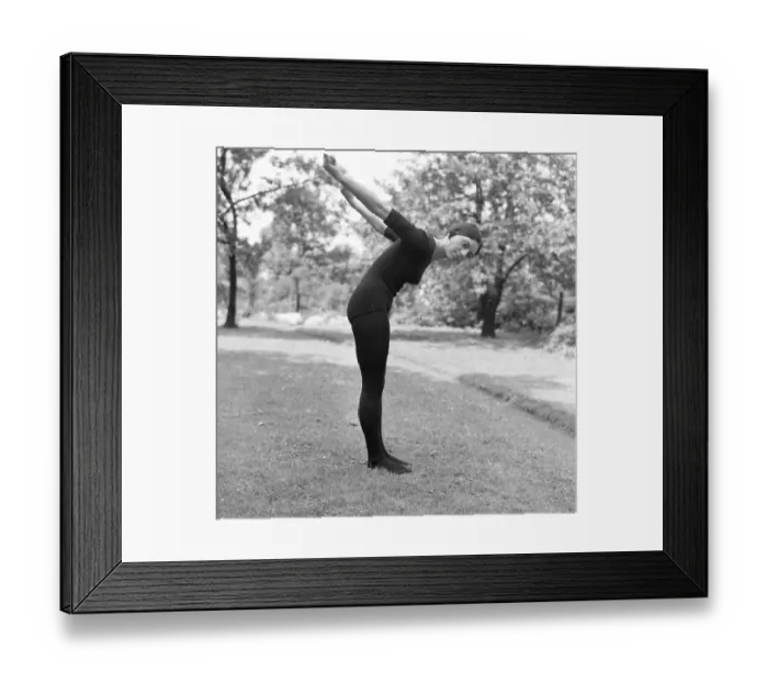 Framed Print : Exercise 60 years ago, demonstrated here in Dortmund in 1966 with Hella gymnastics in a park Framed Print : Exercise 60 years ago, demonstrated here in Dortmund in 1966 with Hella gymnastics in a park