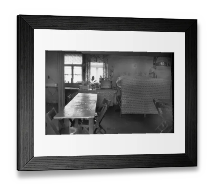 Framed Print : In 1954, there were still numerous precarious flats in barracks
