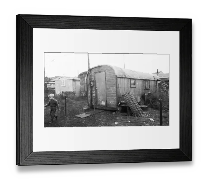 Framed Print : In 1954, there were still numerous precarious flats in barracks Framed Print : In 1954, there were still numerous precarious flats in barracks