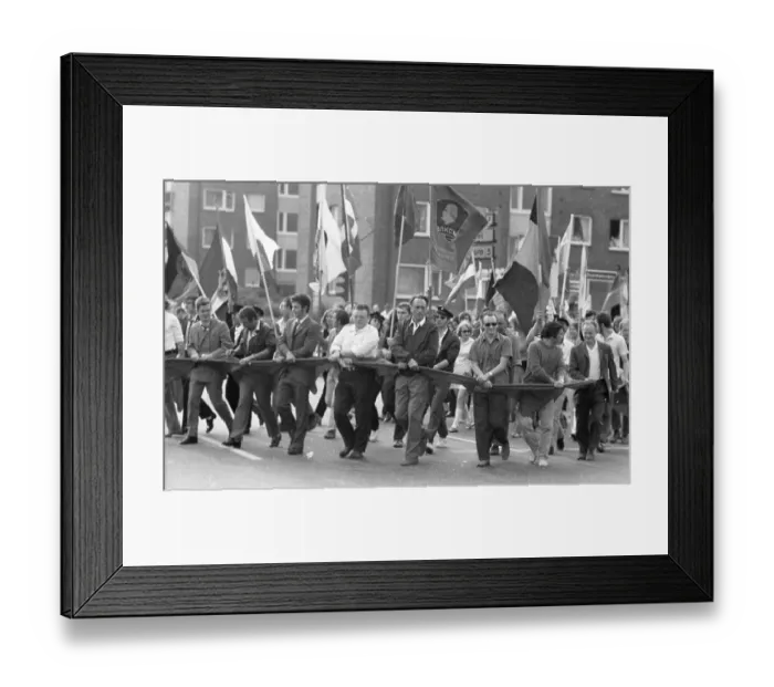 Framed Print : The communist-oriented SDAJ (Socialist Workers Youth of Germany) turned against the US war in 1968 in Hamburg Framed Print : The communist-oriented SDAJ (Socialist Workers Youth of Germany) turned against the US war in 1968 in Hamburg