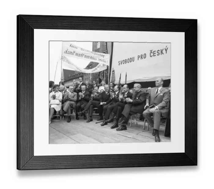 Framed Print : The Sudeten German Day, here in Nuremberg on 1 Framed Print : The Sudeten German Day, here in Nuremberg on 1