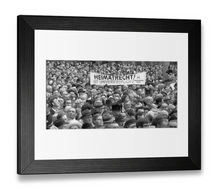 Framed Print : The Sudeten German Day, here in Nuremberg on 1