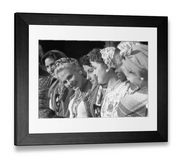 Framed Print : SSSR, Soviet Union, Moscow: The traditional World Youth Festivals organised by communist WBDJ