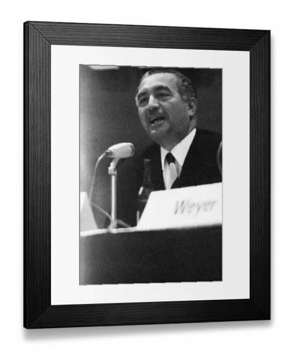 Framed Print : Leading politicians of the FDP in the 1966 federal election campaign in Dortmund