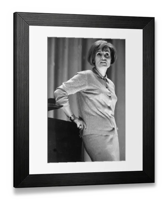 Framed Print : The GDR interpreter Gisela May