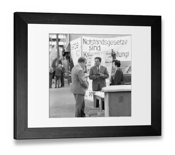 Framed Print : The German Peace Union (DFU), founded in 1960