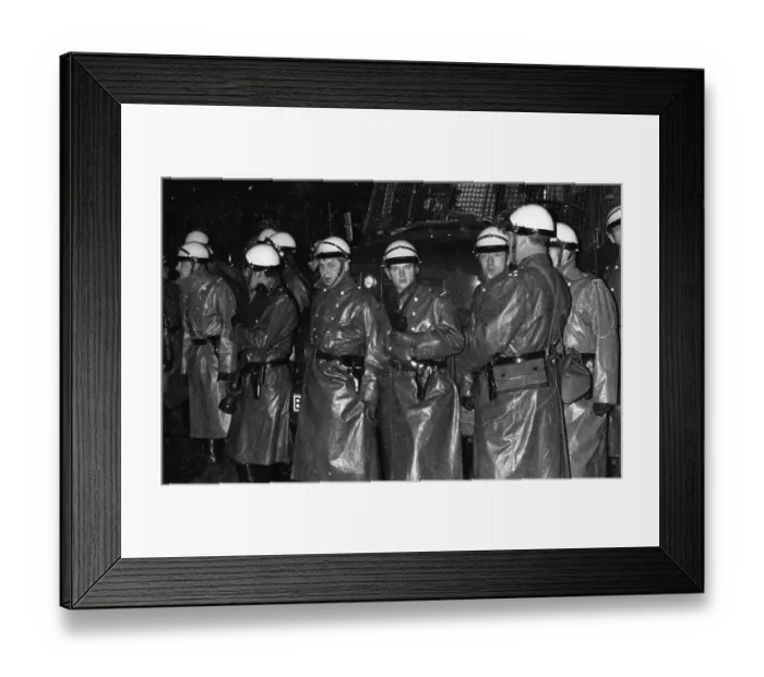 Framed Print : Several hundred demonstrators, among them many young people