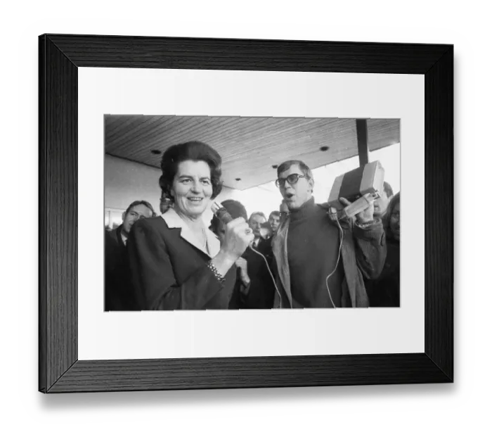 Framed Print : Personalities, politicians, persons in the years 1965-71