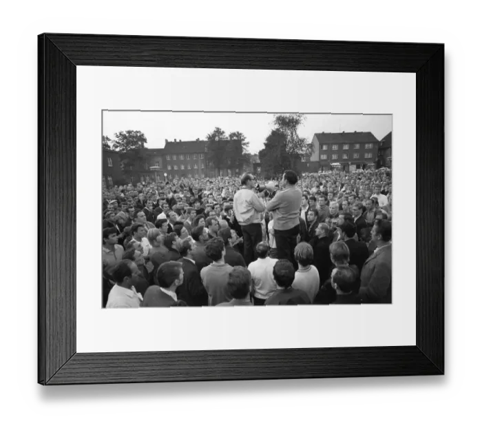 Framed Print : Events and milieu in the Ruhr area in the years 1965 to 1971
