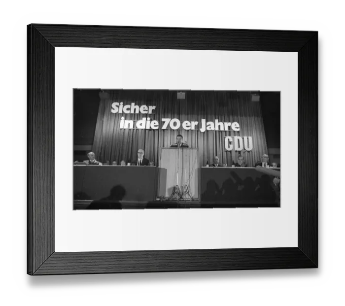 Framed Print : DEU, Germany, Ruhr area The election campaign for the Bundestag elections on 10