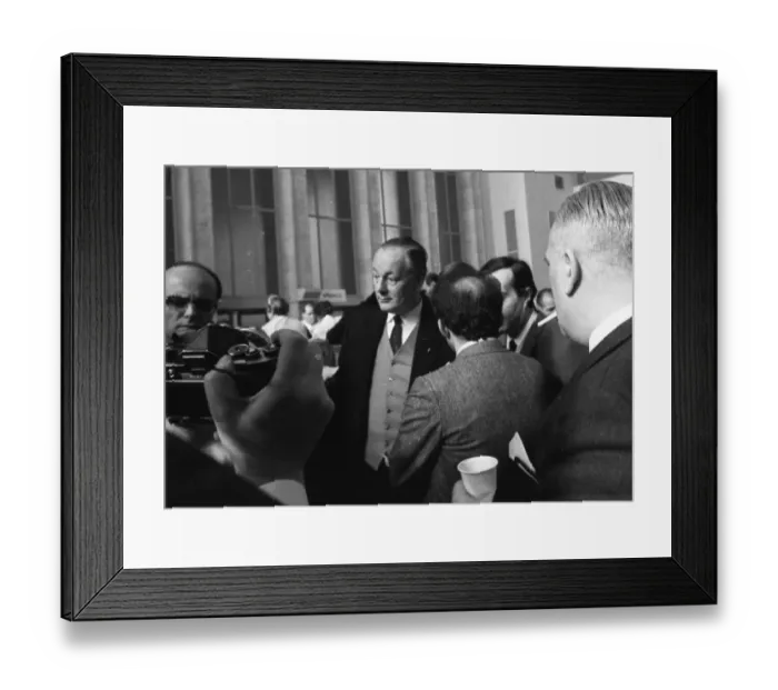 Framed Print : The Federal Assembly elected the new Federal President Gustav Heinemann (SPD)