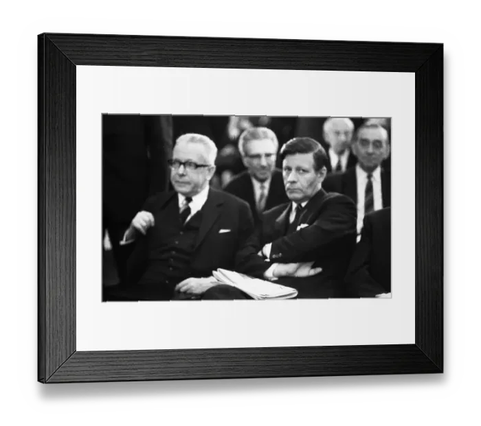 Framed Print : The Federal Assembly elected the new Federal President Gustav Heinemann (SPD)