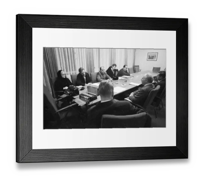 Framed Print : Representatives of the DKP-affiliated SDAJ (Socialist German Workers Youth)