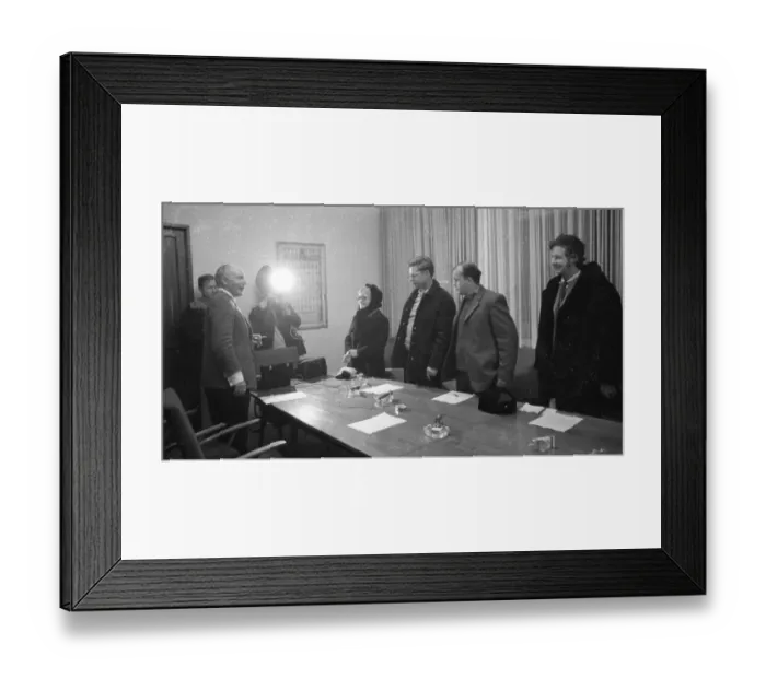 Framed Print : Representatives of the DKP-affiliated SDAJ (Socialist German Workers Youth)