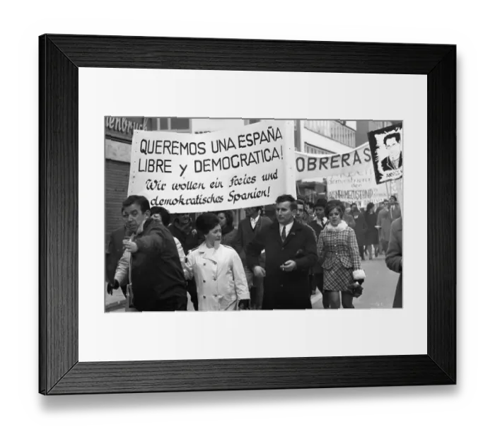 Framed Print : Spanish guest workers