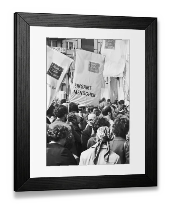 Framed Print : 01.05.1980 GDR East Berlin Mitte district Framed Print : 01.05.1980 GDR East Berlin Mitte district