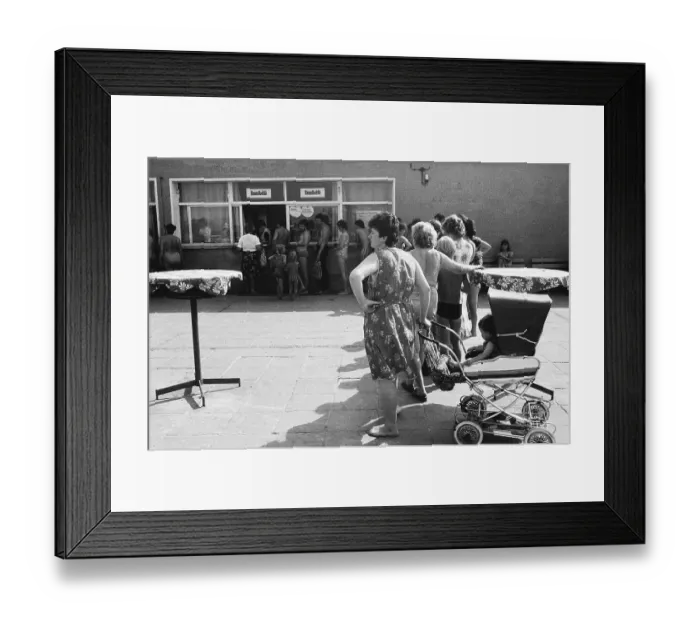 Framed Print : 07.07.1983 GDR district of Cottbus town of Senftenberg