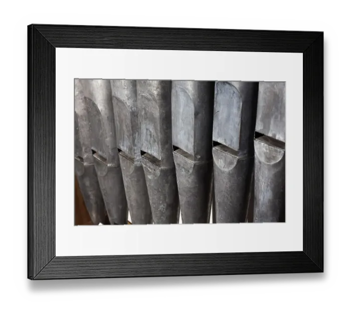Framed Print : Pipes of an organ