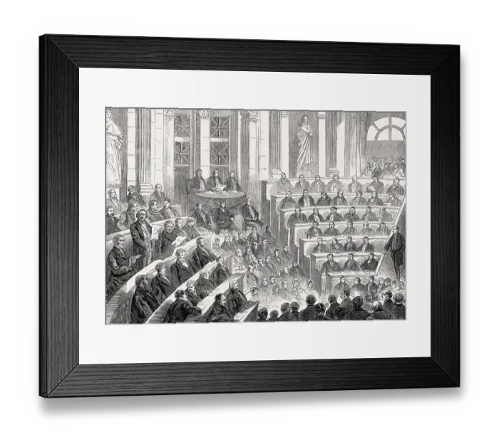 Framed Print : Achille Leonce Victor Charles, 3rd Duke of Broglie