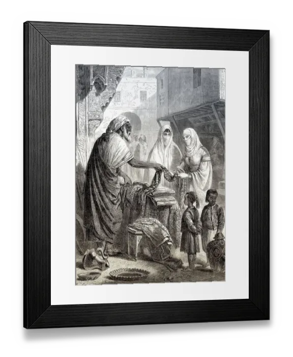 Framed Print : Market stand, medina quarter, Essaouira Framed Print : Market stand, medina quarter, Essaouira