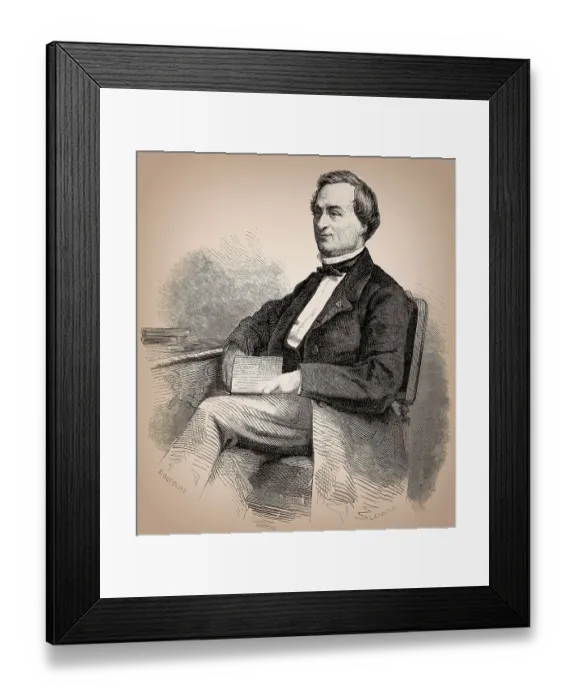 Framed Print : Louis Bernard Bonjean, 1804, 1871