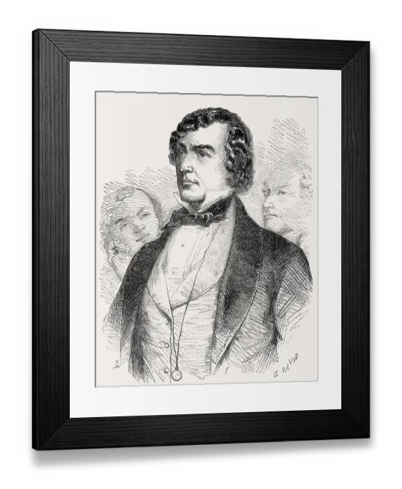 Framed Print : Benjamin Disraeli, 1st Earl of Beaconsfield