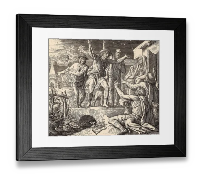 Framed Print : Shepherds spreading the good news