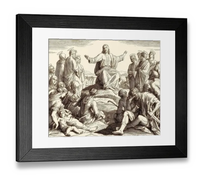 Framed Print : The Sermon on the Mount, New Testament Framed Print : The Sermon on the Mount, New Testament