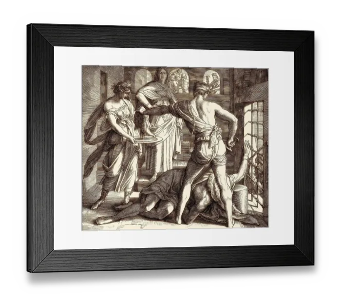Framed Print : The Beheading of John the Baptist Framed Print : The Beheading of John the Baptist