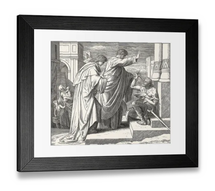 Framed Print : St. Peter Healing the Crippled Beggar