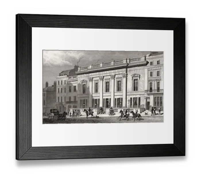 Framed Print : William Crockford's St James's Club