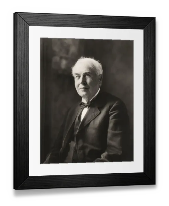 Framed Print : Portrait of Thomas Alva Edison