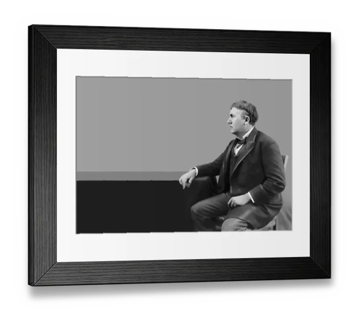 Framed Print : Thomas Alva Edison, 1847, 1931