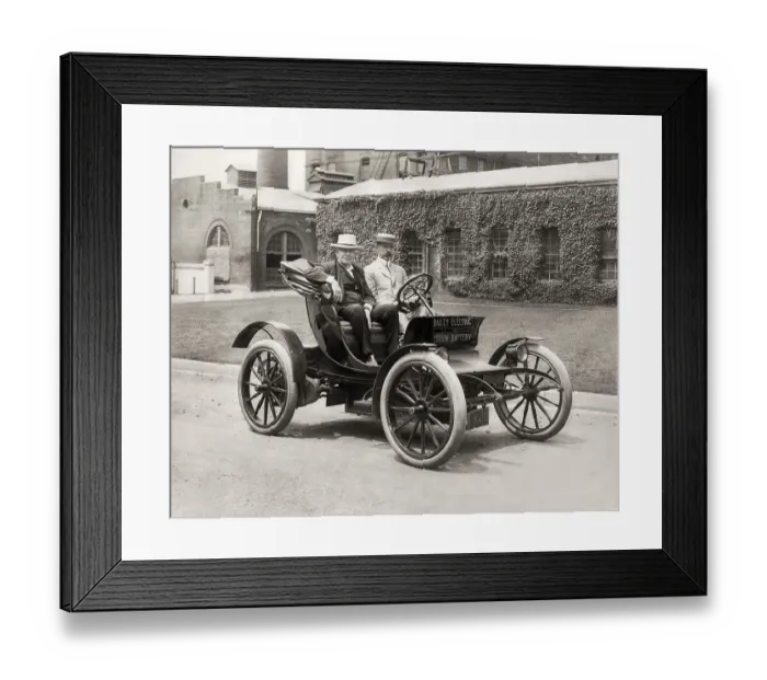 Framed Print : Thomas Alva Edison and Col. E.M Framed Print : Thomas Alva Edison and Col. E.M