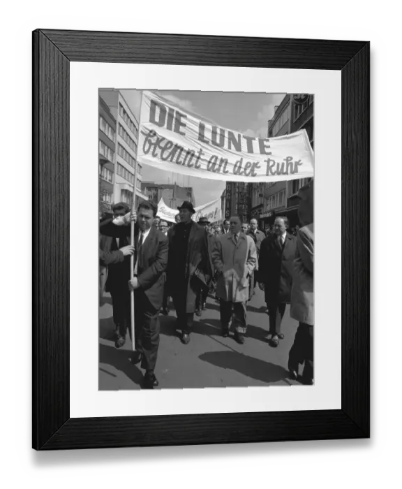 Framed Print : People (and woman) still demonstrated in their Sunday best
