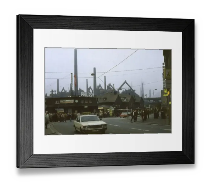 Framed Print : Siegen. Factory premises at Krupp ca. 1982-4 Framed Print : Siegen. Factory premises at Krupp ca. 1982-4
