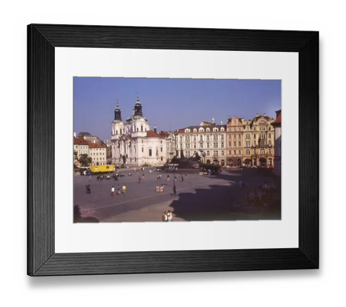 Framed Print : Prague. The old town of Prague on 21. 5. 1990